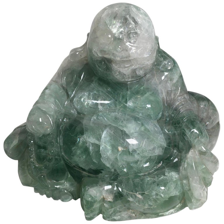Beautiful Carved Fluorite Sculpture For Sale at 1stDibs