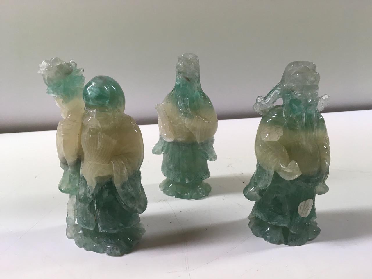 Chinese Beautiful Carved Fluorite Sculptures For Sale