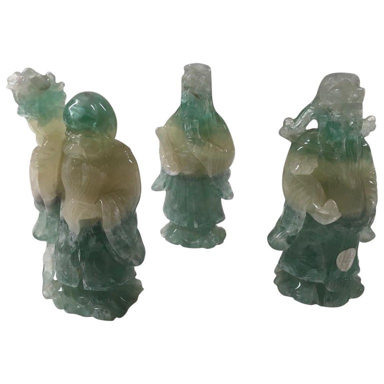 Beautiful Carved Fluorite Sculptures For Sale at 1stDibs
