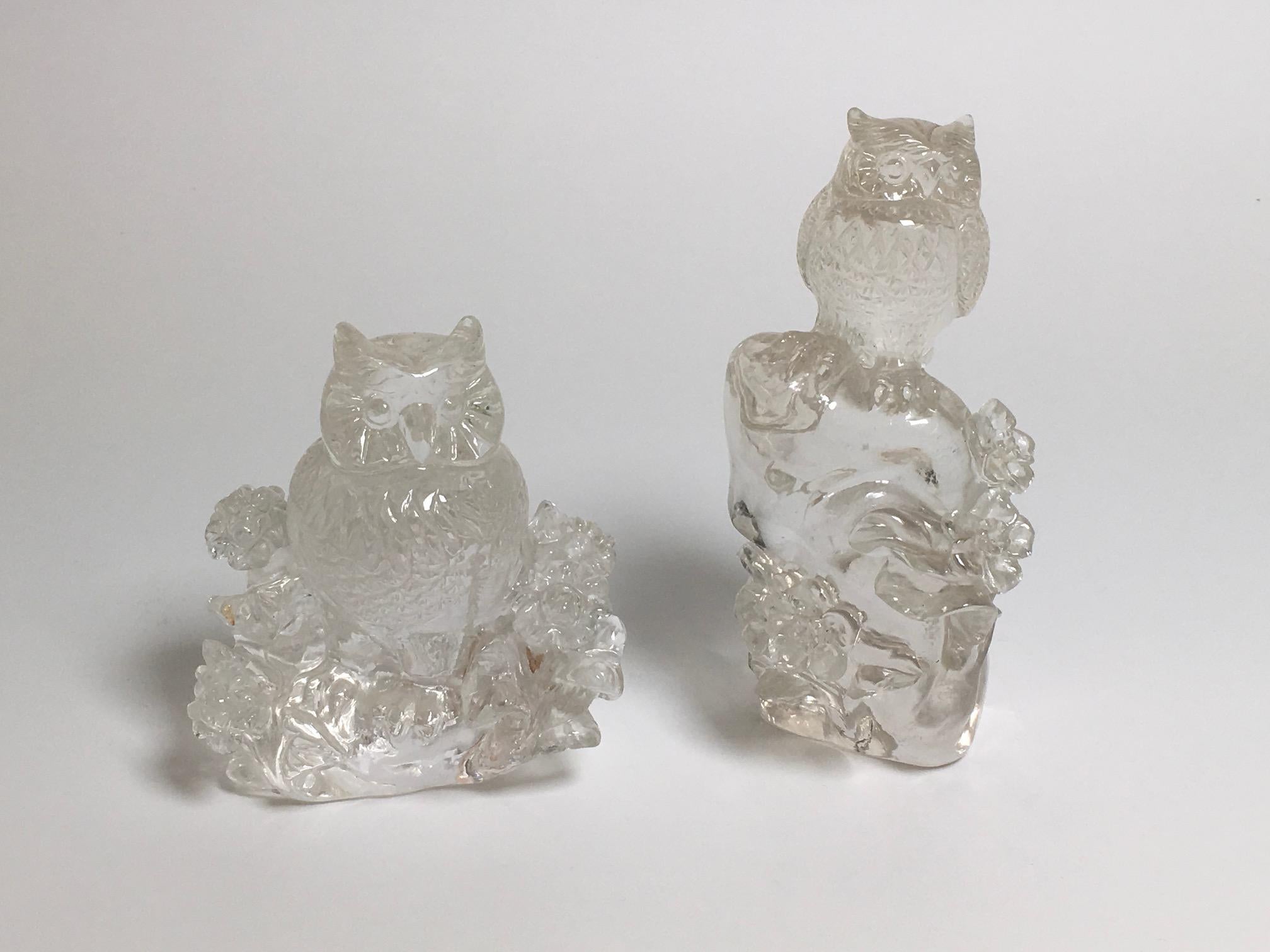 A beautiful sculptures in Hyaline quartz ‘rock crystal’ produced in China. Italian private collection.
The dimensions are H 16 cm x W 7 cm X D 7 cm - H 12 cm x W 10 cm x D 6 cm.