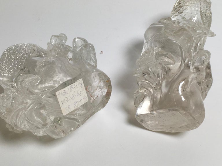 Beautiful Carved Hyaline Quartz Rock Crystal Sculptures For Sale At 1stdibs 1stdibs