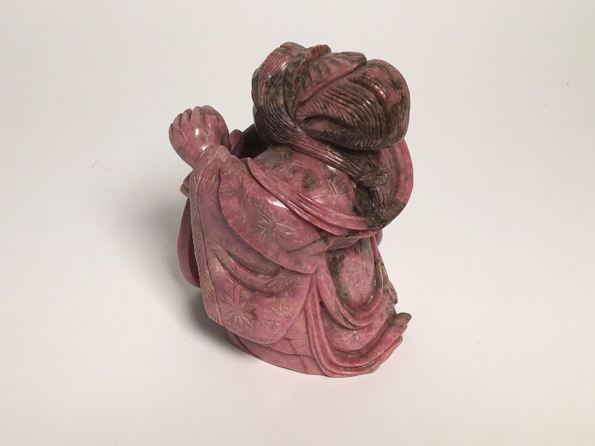 Chinese Beautiful Carved Jasper Sculpture For Sale