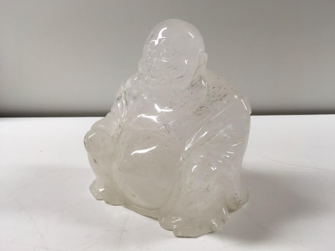 A beautiful sculpture in quartz produced in China. Italian private collection. 