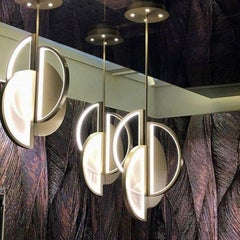Beautiful Ceiling Lamp Brass Frame Champagne Finish O Brushed Nickel Fin