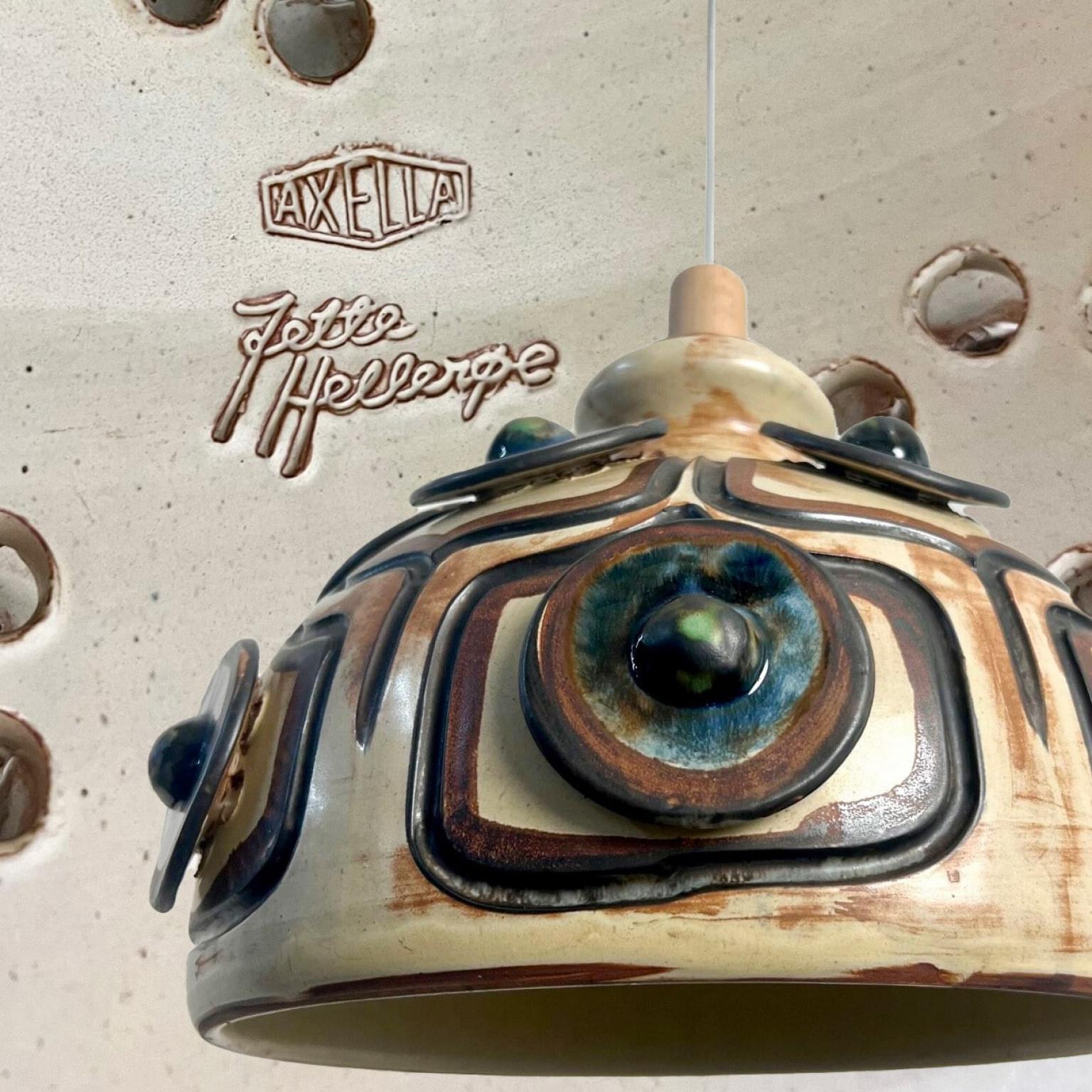 Magnifique lampe suspendue en céramique, Keramik, Danemark, années 1970 en vente 2