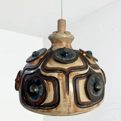 Beautiful Ceramic Pendant Light, Keramik, Denmark, 1970s