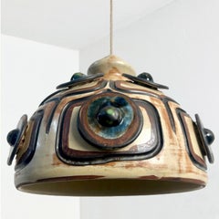 Beautiful Ceramic Pendant Light, Keramik, Denmark, 1970s
