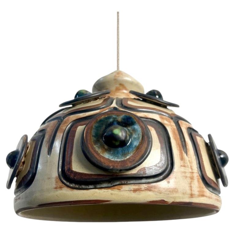 Beautiful Ceramic Pendant Light, Keramik, Denmark, 1970s
