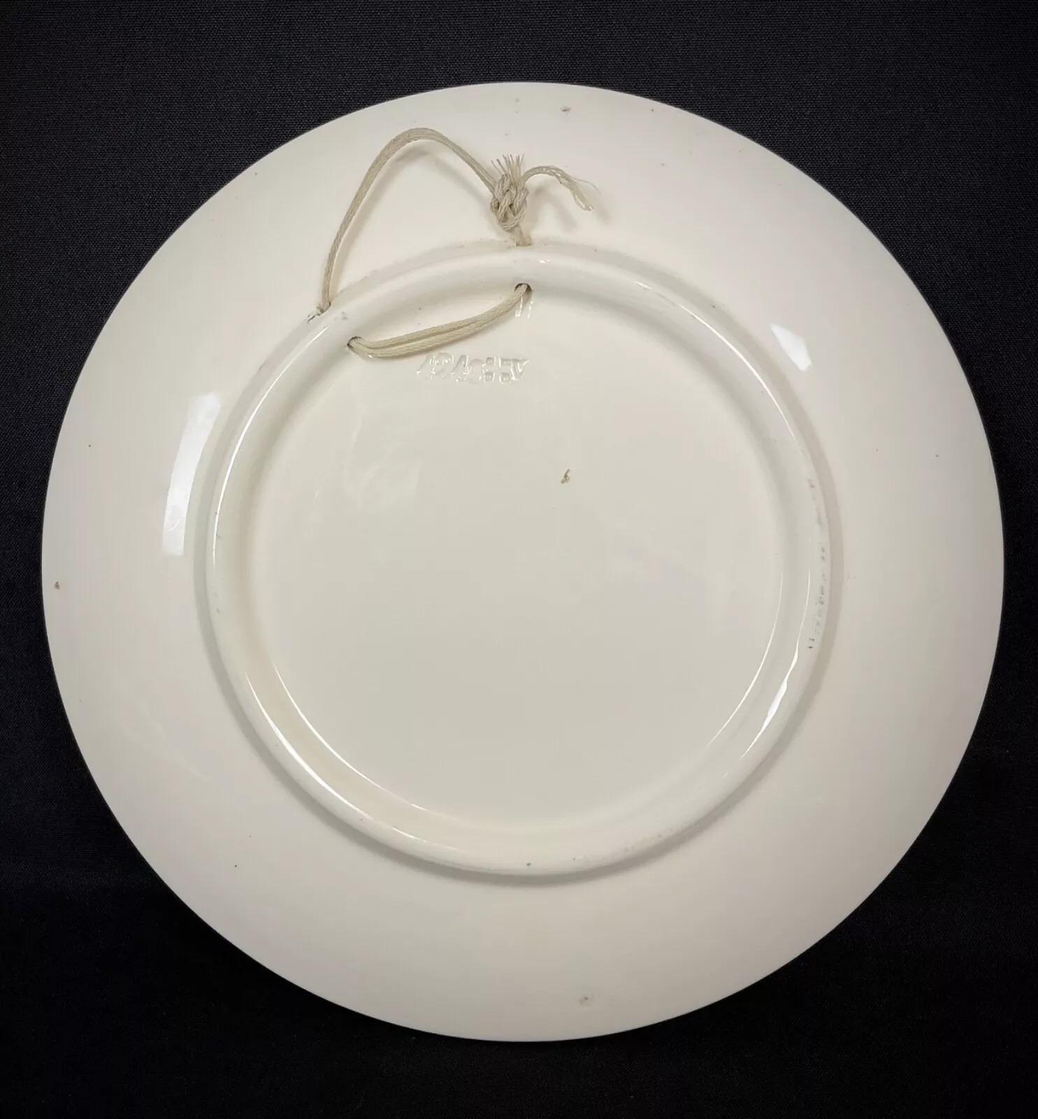 Bellissimo piatto in ceramica di Sarreguemines con la testa - 2Y466 in vendita 1