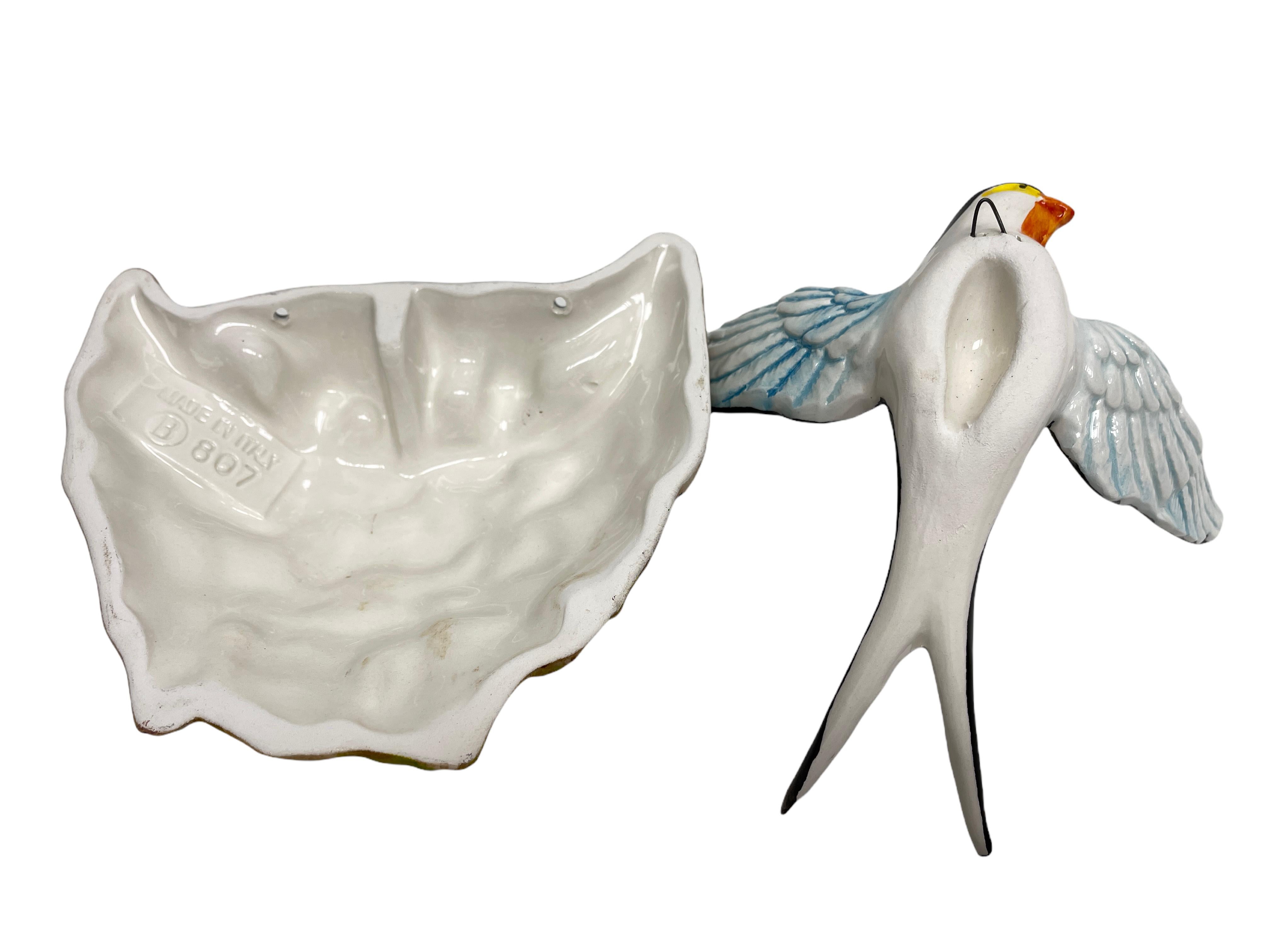 Italian Beautiful Ceramic Swallows Nest, Italy For Sale