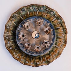Beautiful Ceramic Wall Light, Denmark, 1970