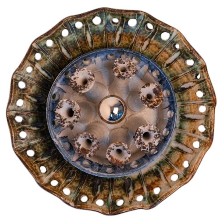 Beautiful Ceramic Wall Light, Denmark, 1970 For Sale
