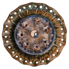 Beautiful Ceramic Wall Light, Denmark, 1970