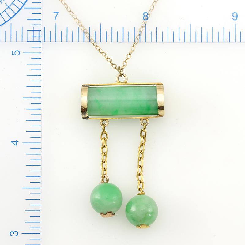 jade bar necklace