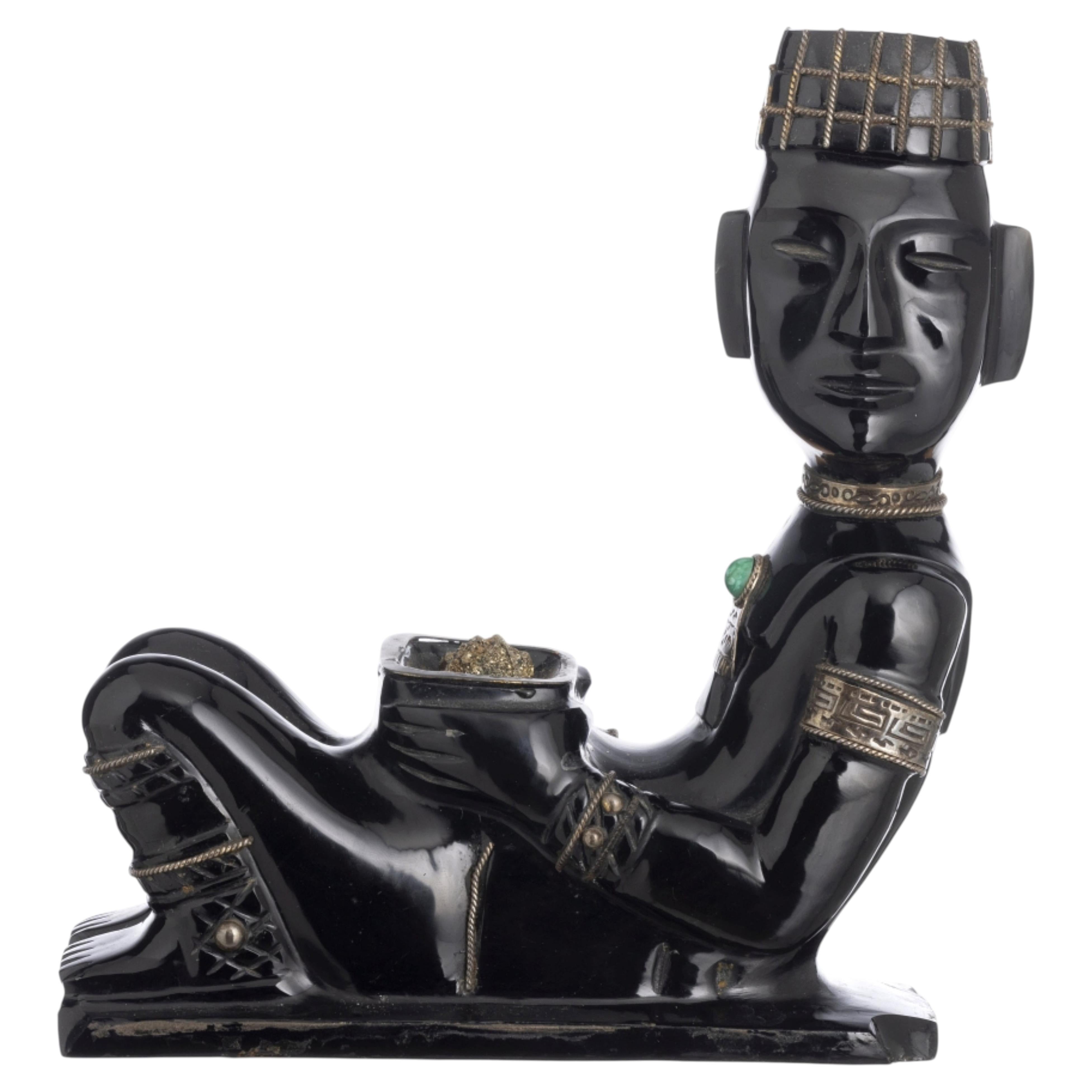 Bellissima scultura messicana CHACMOOL del XX secolo