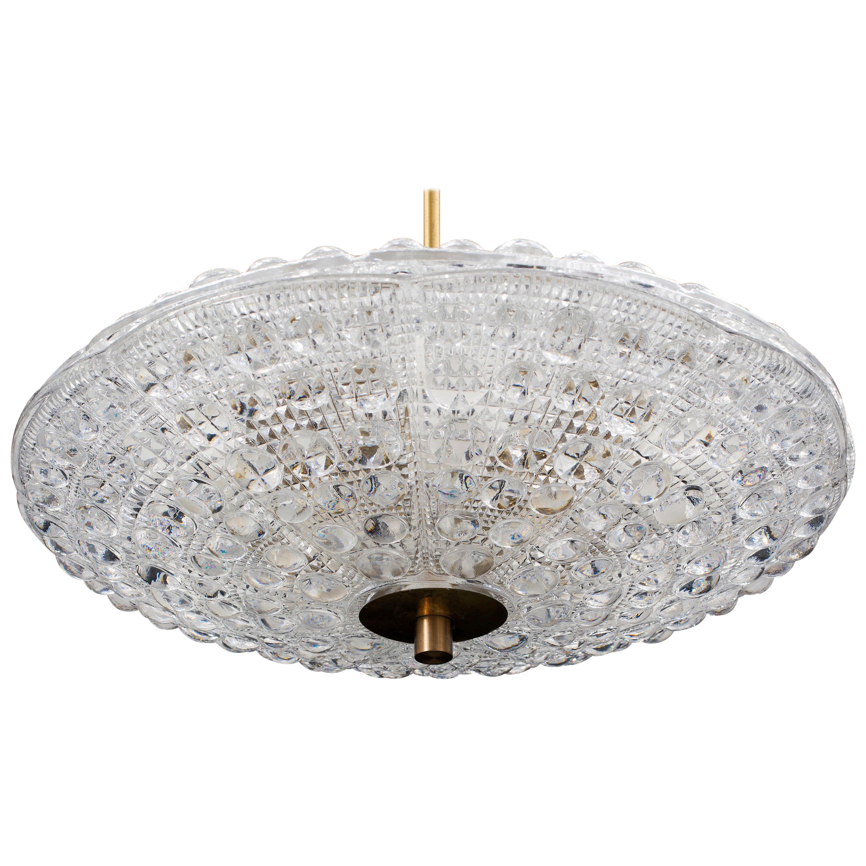 Beautiful Chandelier by Carl Fagerlund for Orrefors Glassworks
