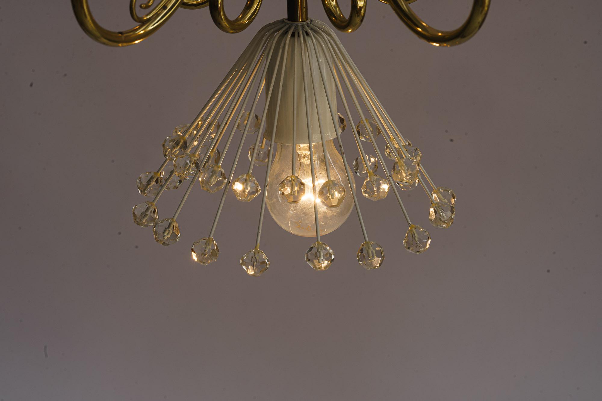  Beautiful Chandelier by Emil Stejnar for Rupert Nikoll around 1960s For Sale 5