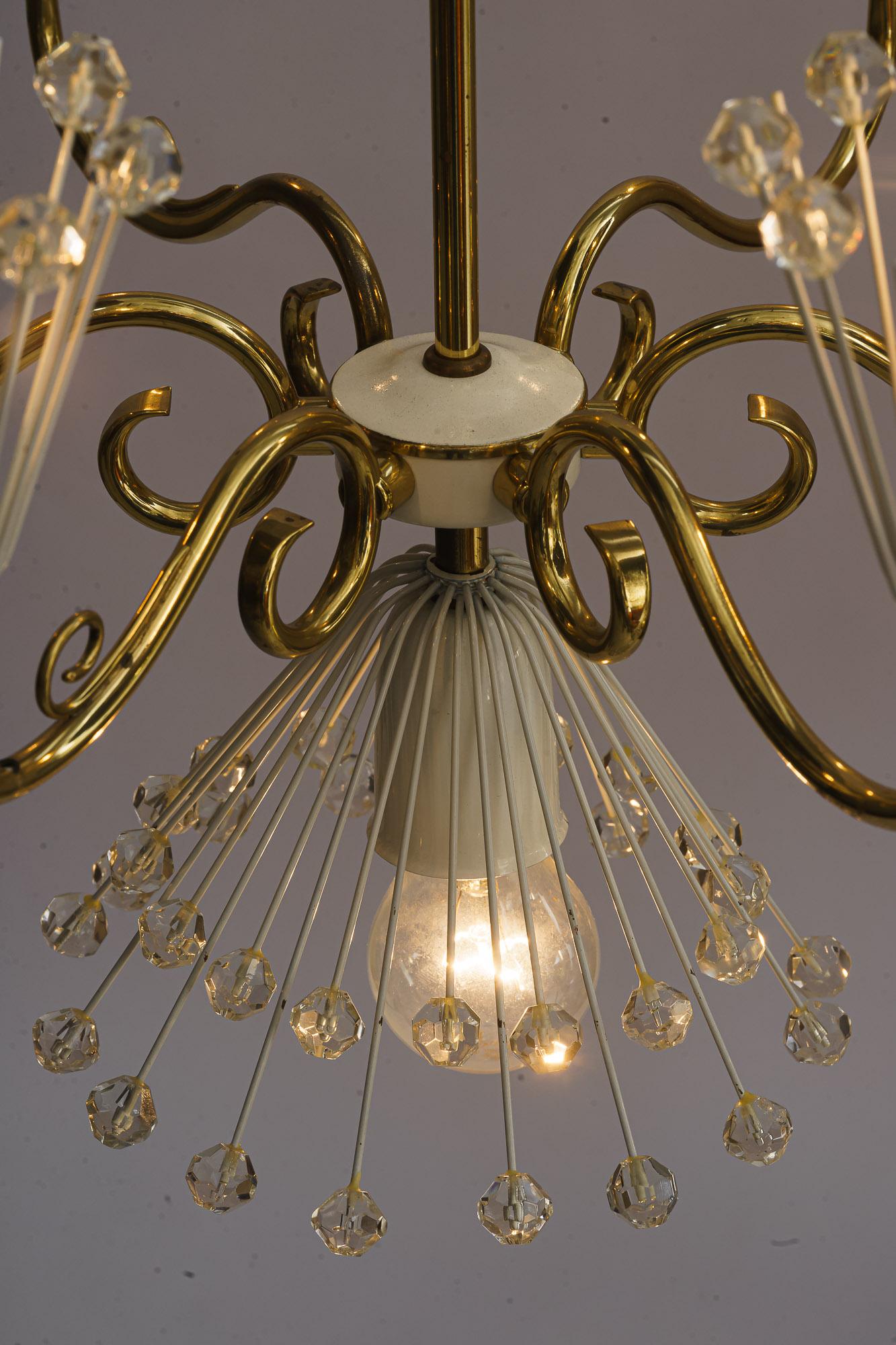  Beautiful Chandelier by Emil Stejnar for Rupert Nikoll around 1960s For Sale 7