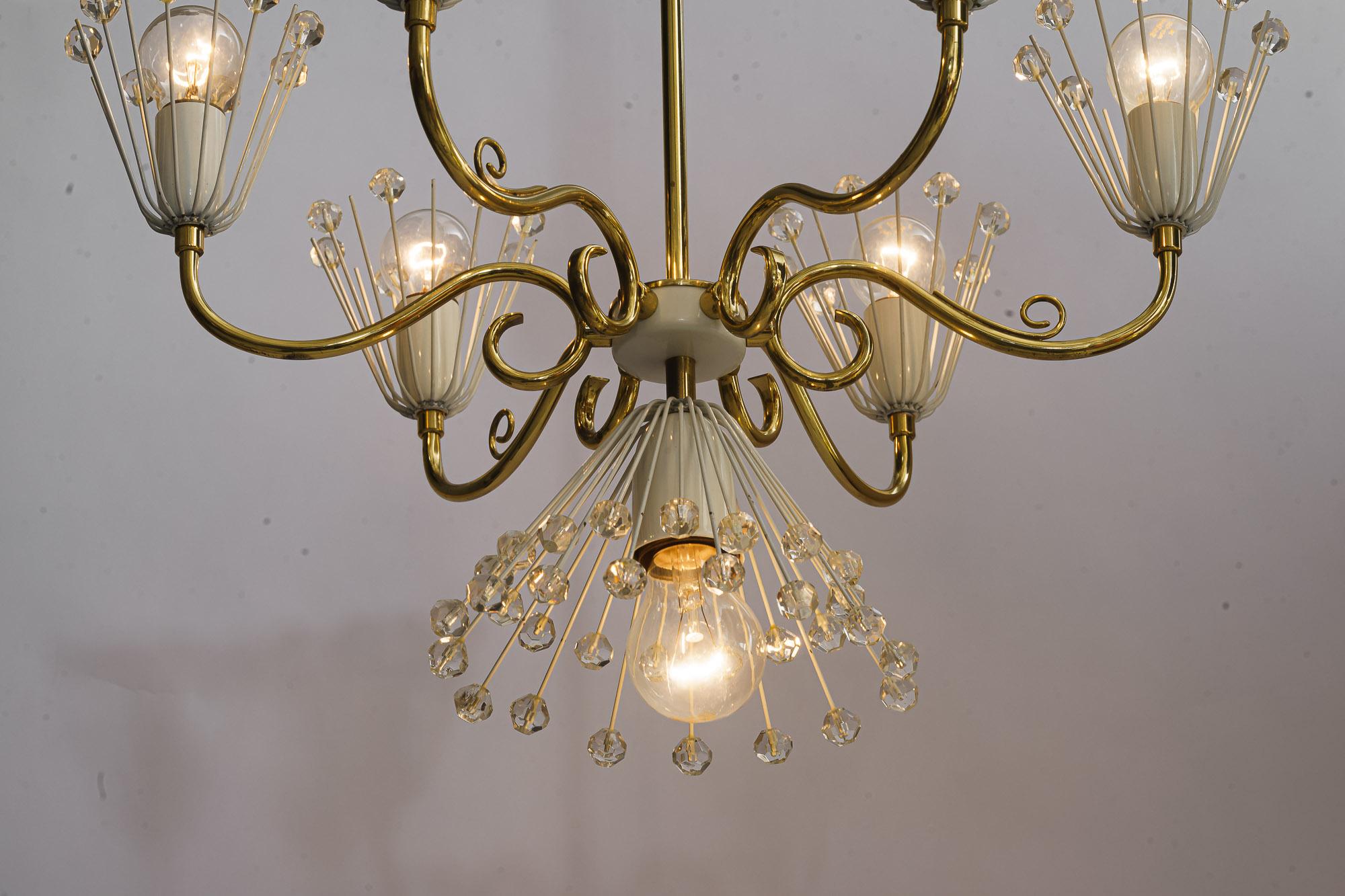  Beautiful Chandelier by Emil Stejnar for Rupert Nikoll around 1960s For Sale 10