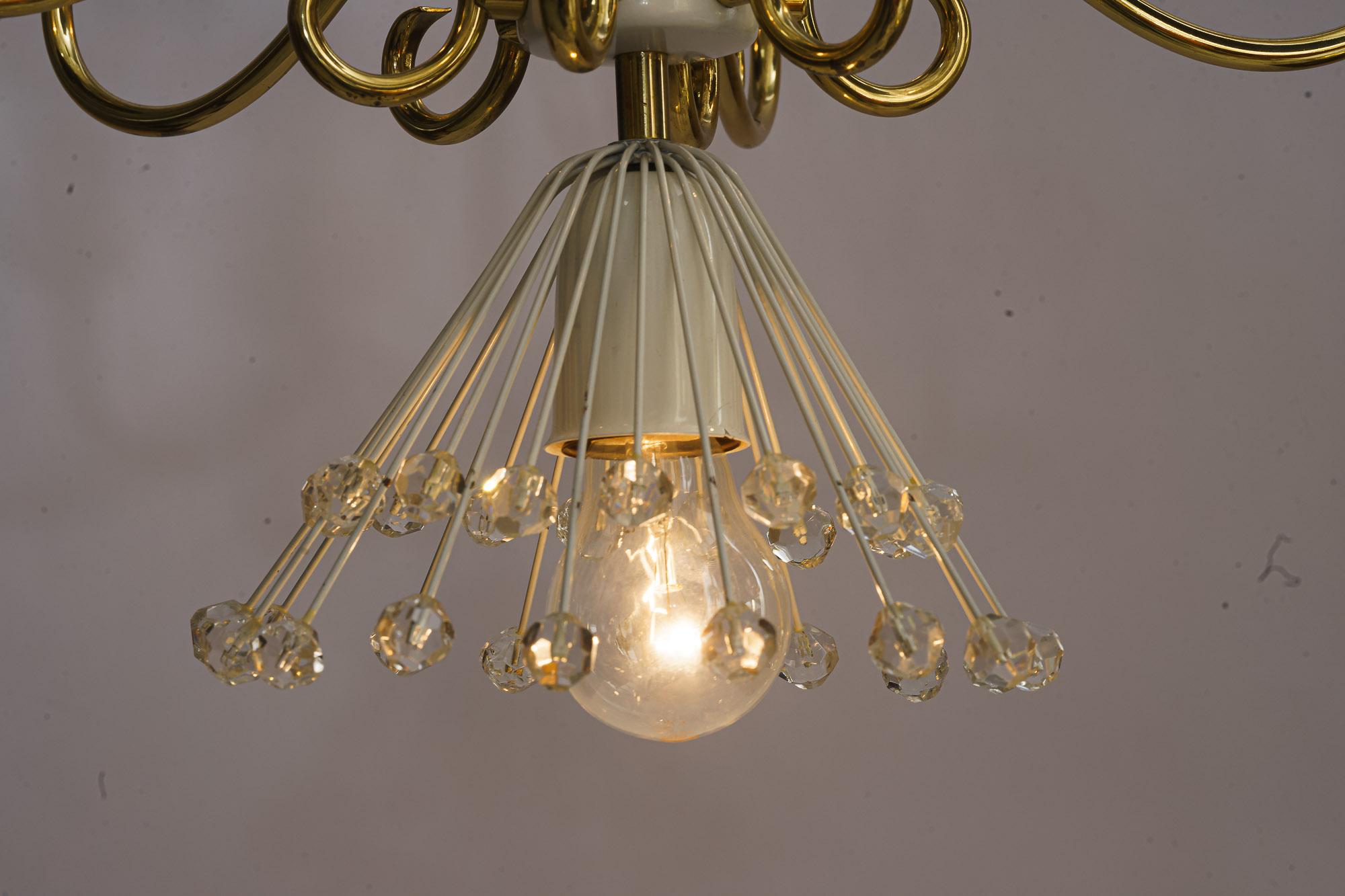  Beautiful Chandelier by Emil Stejnar for Rupert Nikoll around 1960s For Sale 12