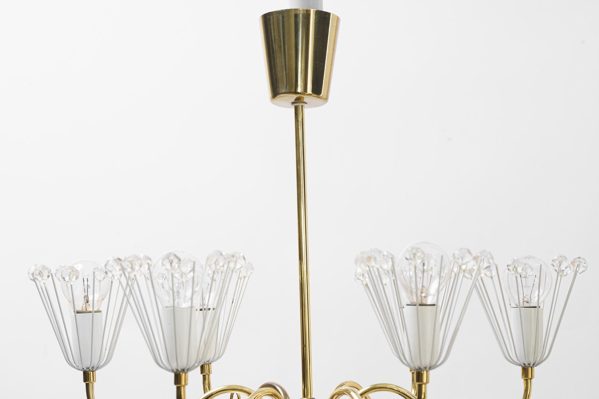  Beautiful Chandelier by Emil Stejnar for Rupert Nikoll around 1960s For Sale 1