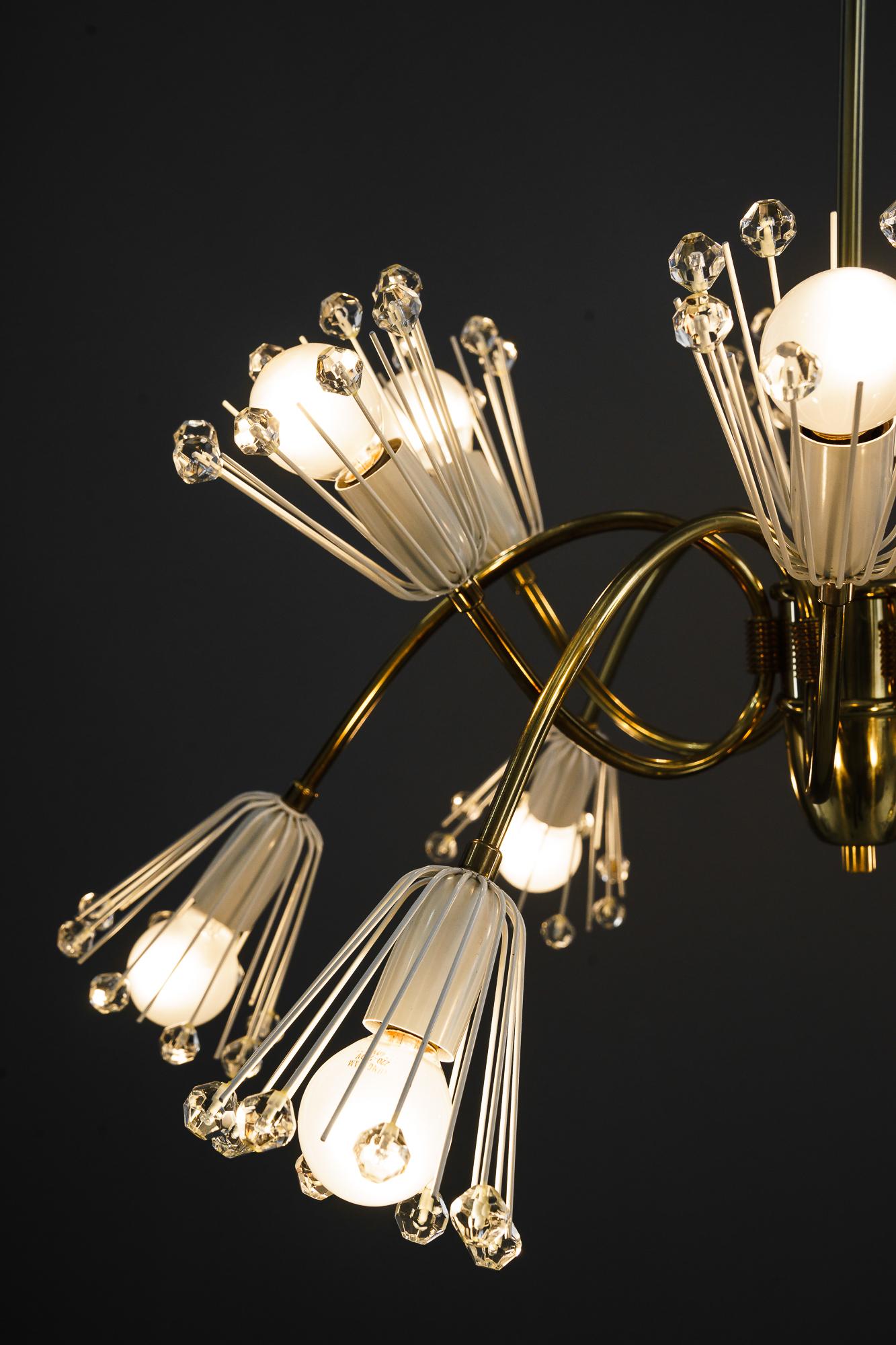 Beautiful Chandelier by Emil Stejnar for Rupert Nikoll For Sale 3