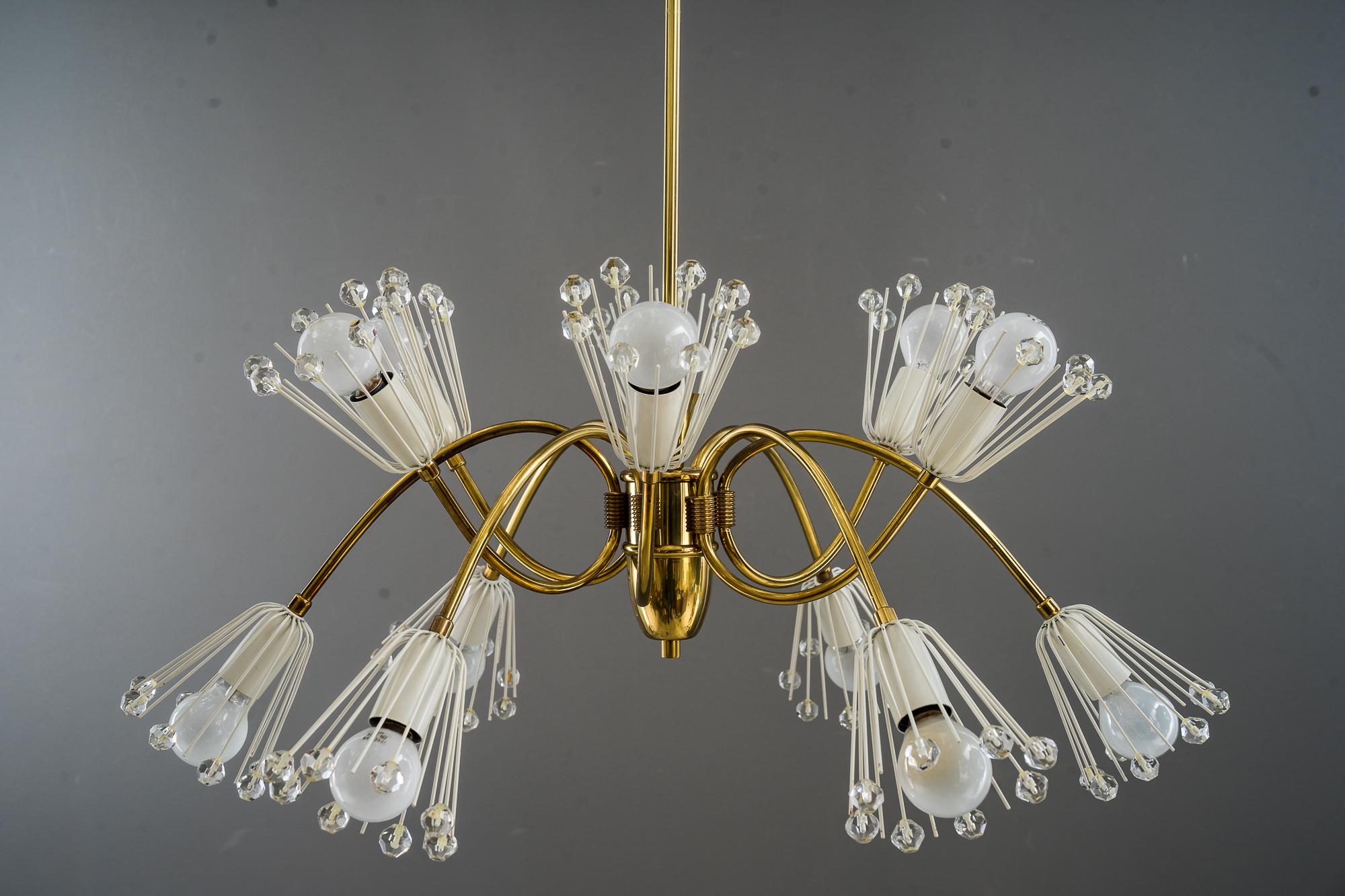 Beautiful chandelier by Emil Stejnar for Rupert Nikoll
Original condition
( 12 arms ).