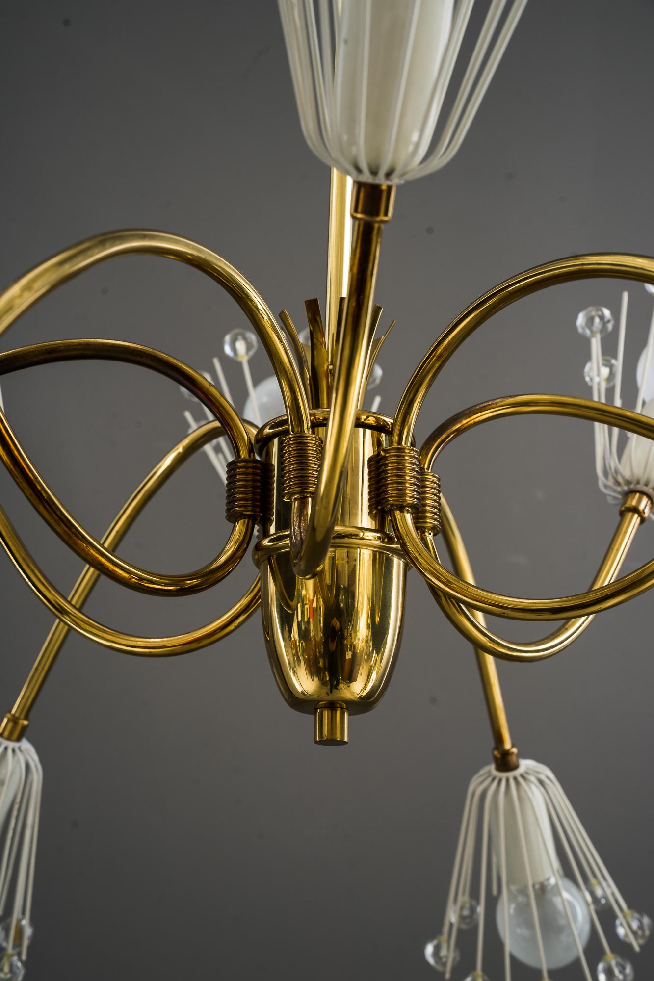 Beautiful Chandelier by Emil Stejnar for Rupert Nikoll In Good Condition For Sale In Wien, AT