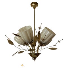 Beautiful Chandelier / Pendant Ceiling Light by Itsu, Finland, 1950s