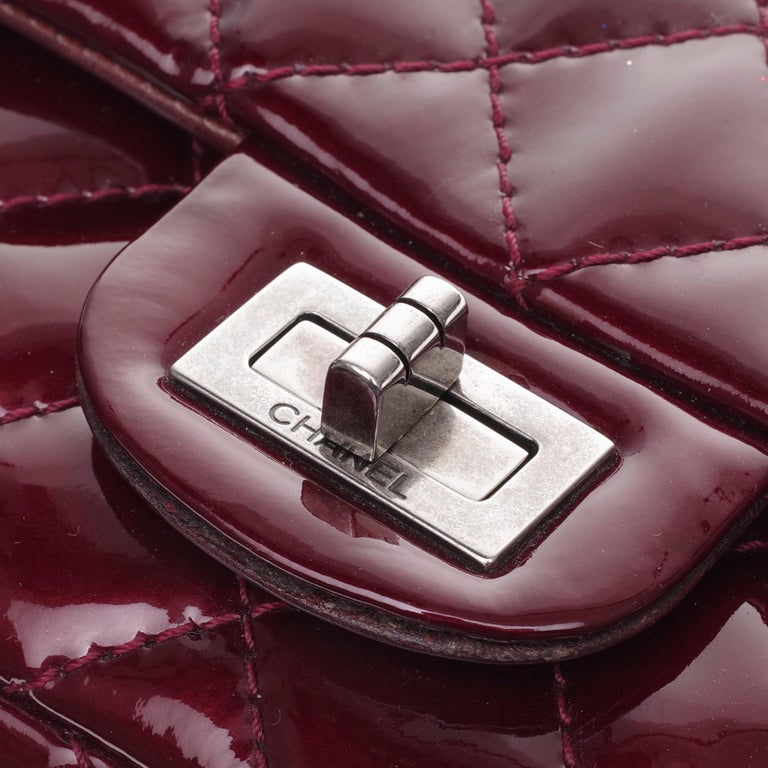 Chanel Patent Quilted Flap Bag - Burgundy Shoulder Bags, Handbags