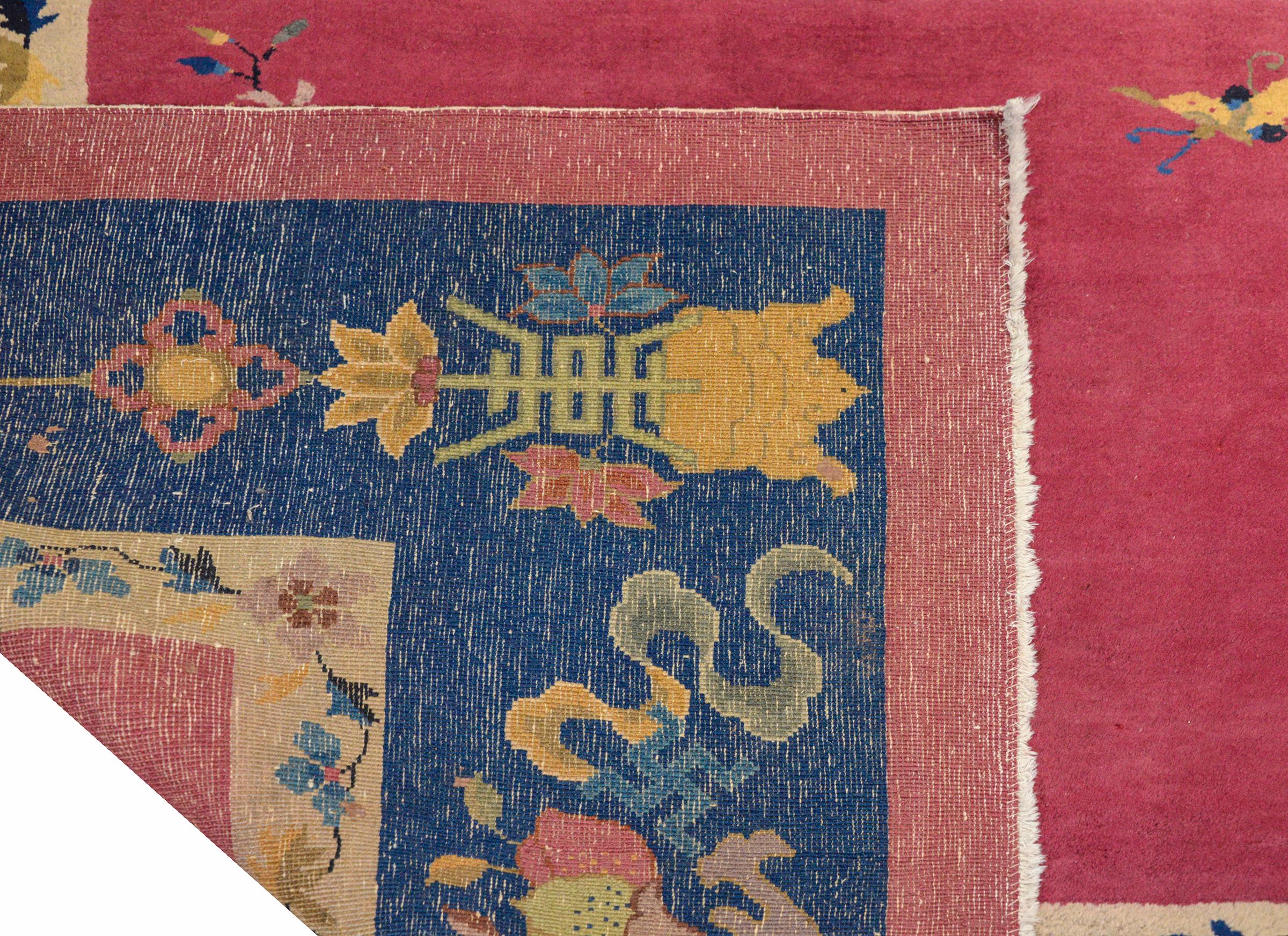 Magnifique tapis chinois Art Déco en vente 2