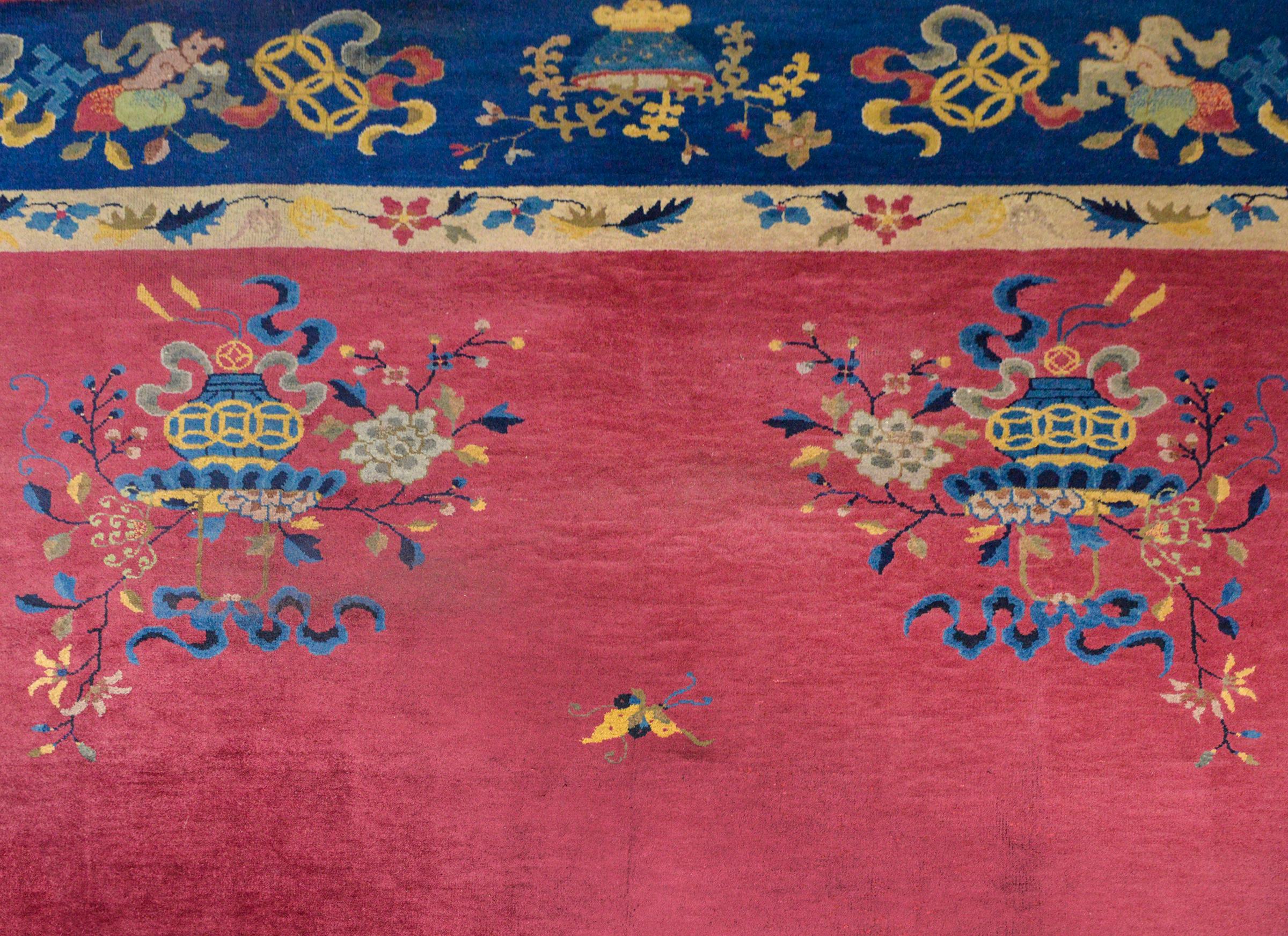 Chinois Magnifique tapis chinois Art Déco en vente