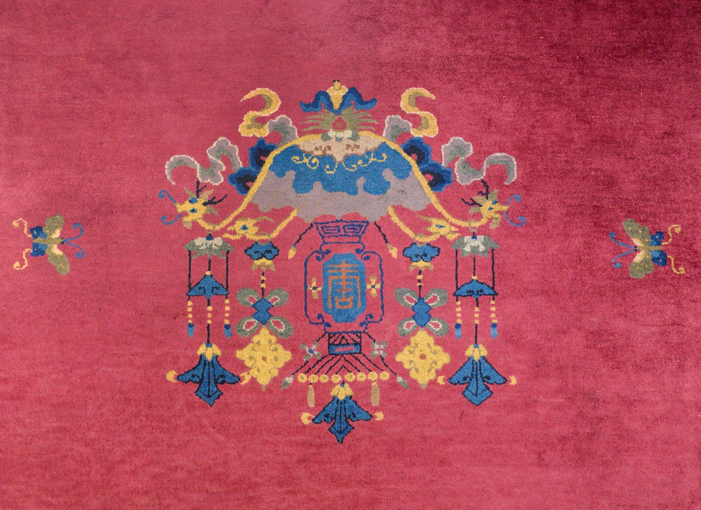Début du 20ème siècle Magnifique tapis chinois Art Déco en vente