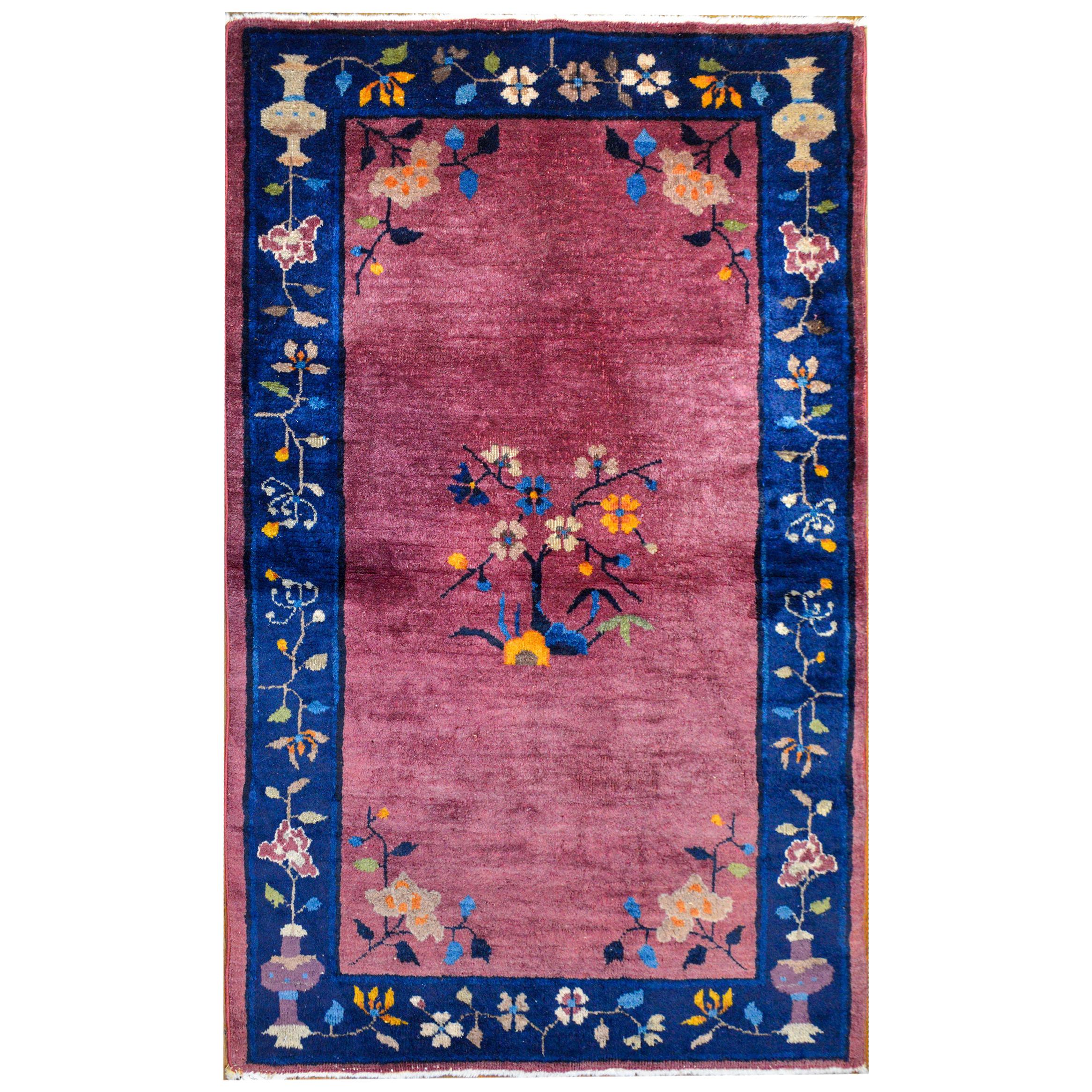 Magnifique tapis chinois Art Déco en vente