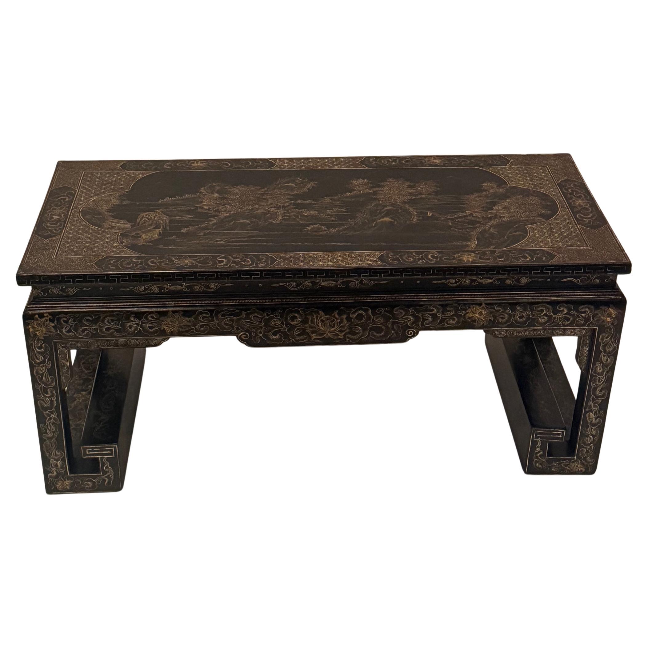 Beautiful Chinese Lacquered Coffee Table