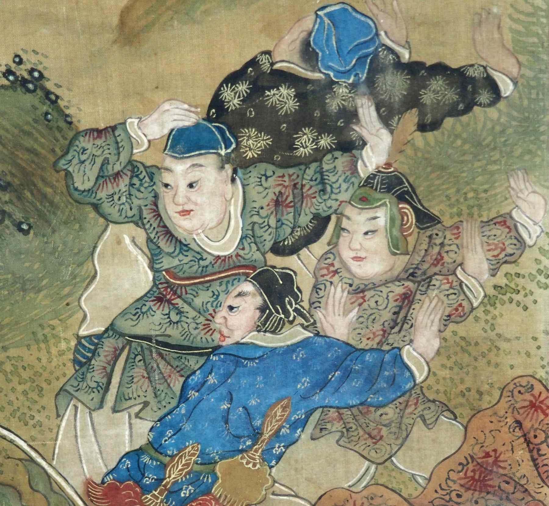 Hermosa Pintura China, Siglo XVIII en Bueno estado para la venta en Aalsgaarde, DK
