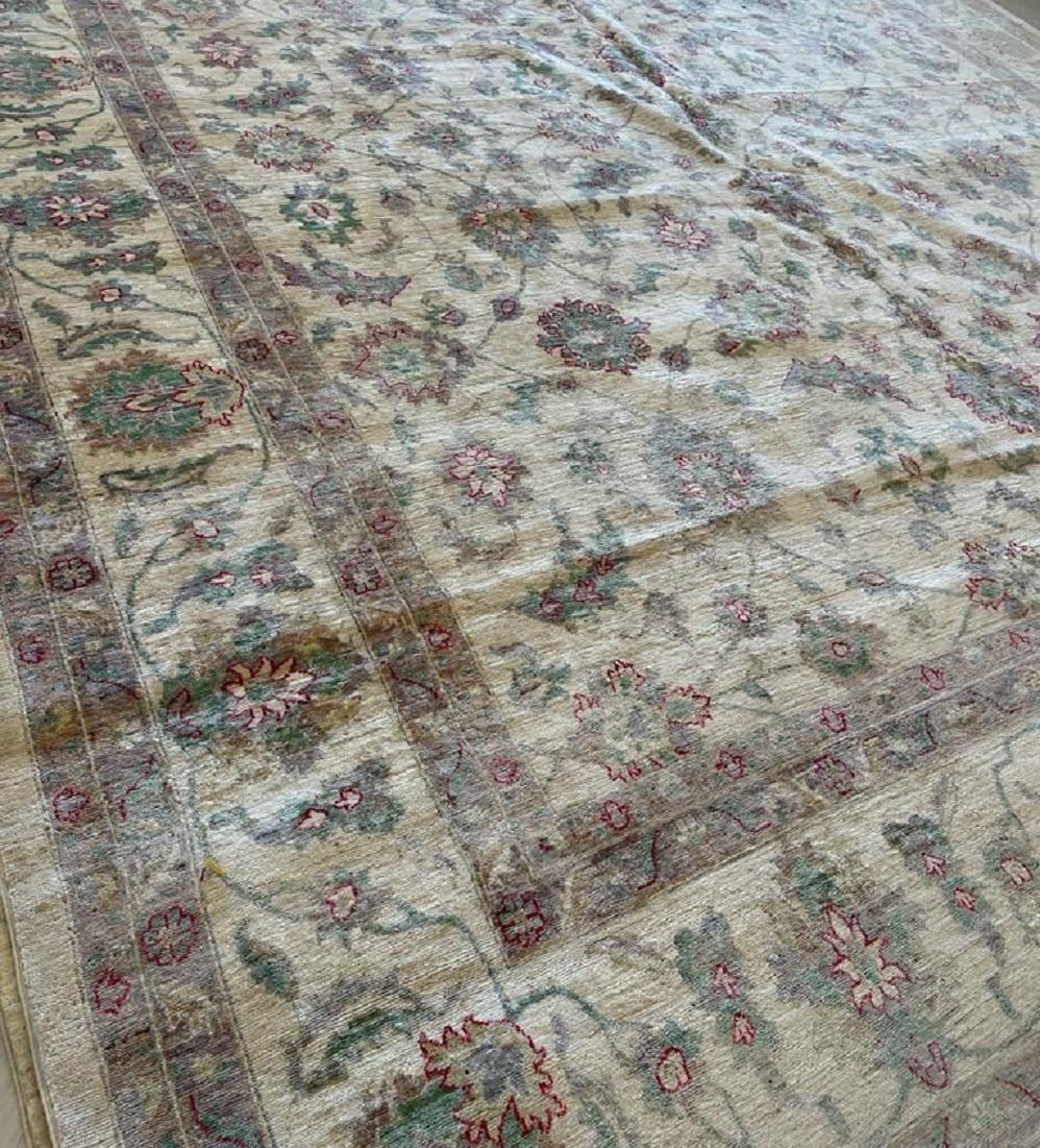 Hand-Knotted Beautiful Chobi Handmade Hand Knotted Oversized Rug from Afghanistan For Sale