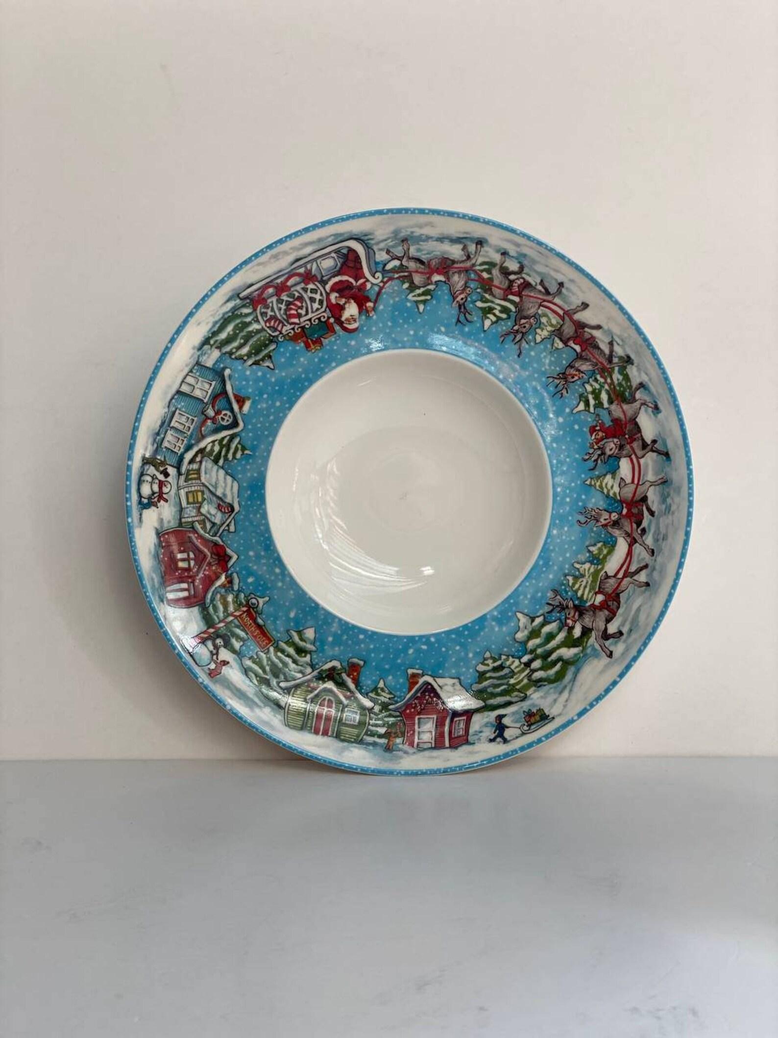 Beautiful Christmas Plate From Villeroy & Boch Porcelail Plate In Excellent Condition For Sale In Bastogne, BE
