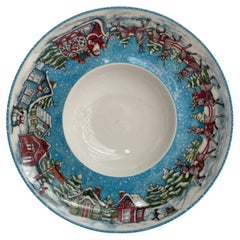 Vintage Beautiful Christmas Plate From Villeroy & Boch Porcelail Plate