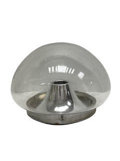 Beautiful Chrome and Air Bubble Glass RZB Flush Mount Midcentury, 1960s