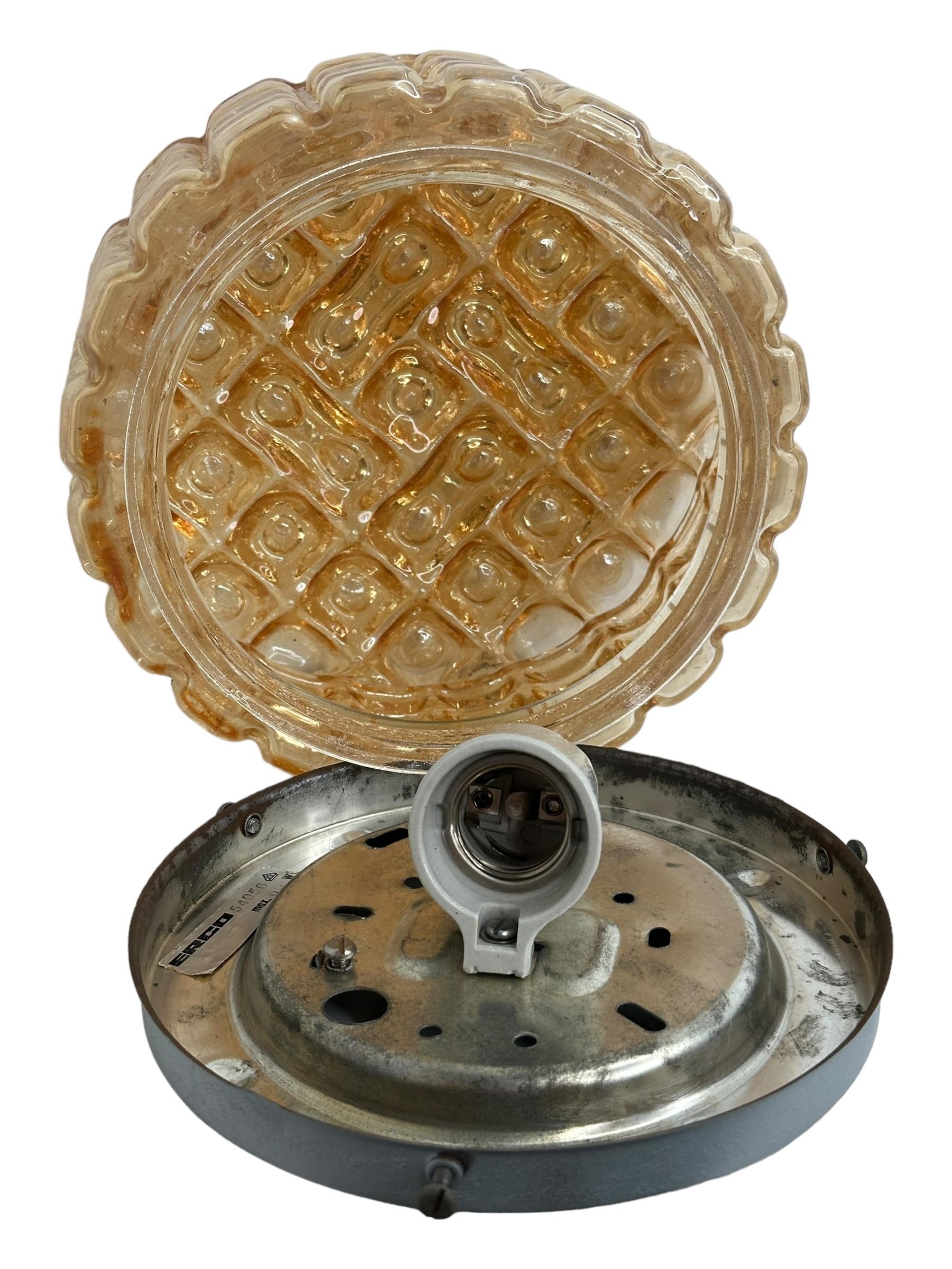 Metà XX secolo Bellissima plafoniera a bolle di vetro a forma di cerchio, Germania, anni '60 in vendita