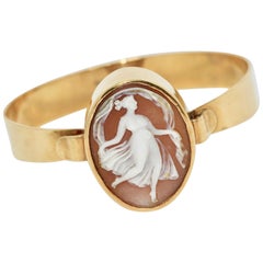 Bellissimo braccialetto con chiusura, oro 18 carati con cammeo, bracciale