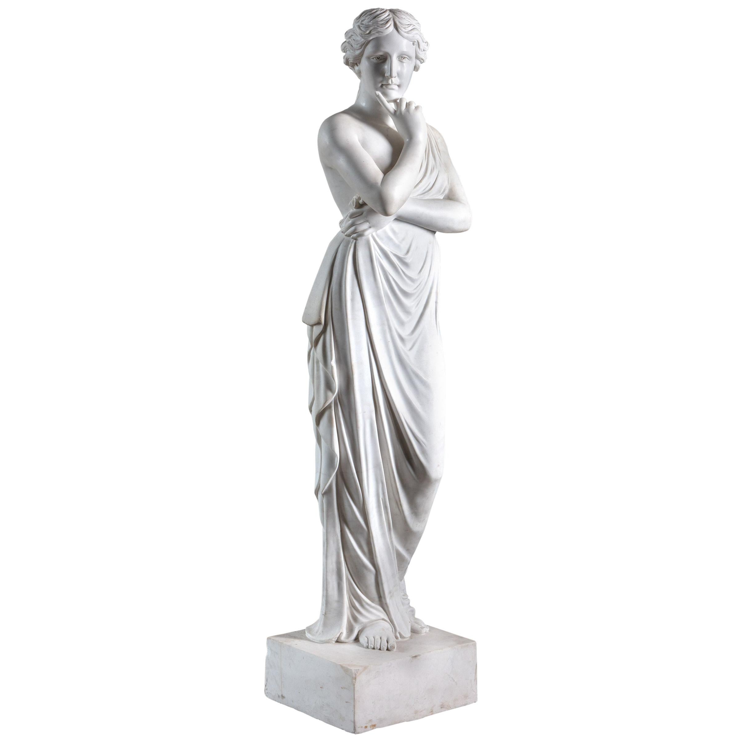 Beautiful Classical Hand Carved Life-Sized Statue of Venus