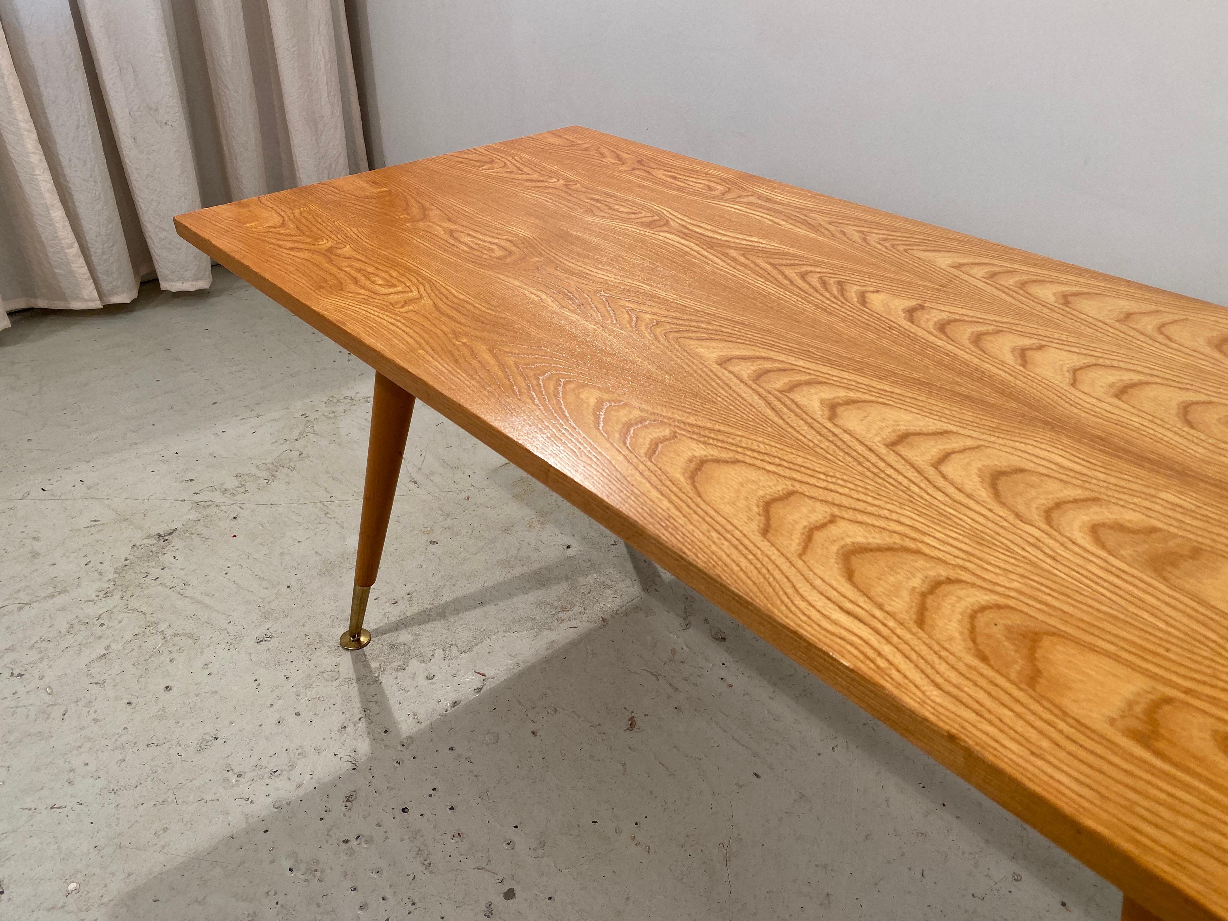 Lacquered Beautiful Clean Maple Coffee or Side Table by Ilse Möbel, Germany, circa 1950 For Sale