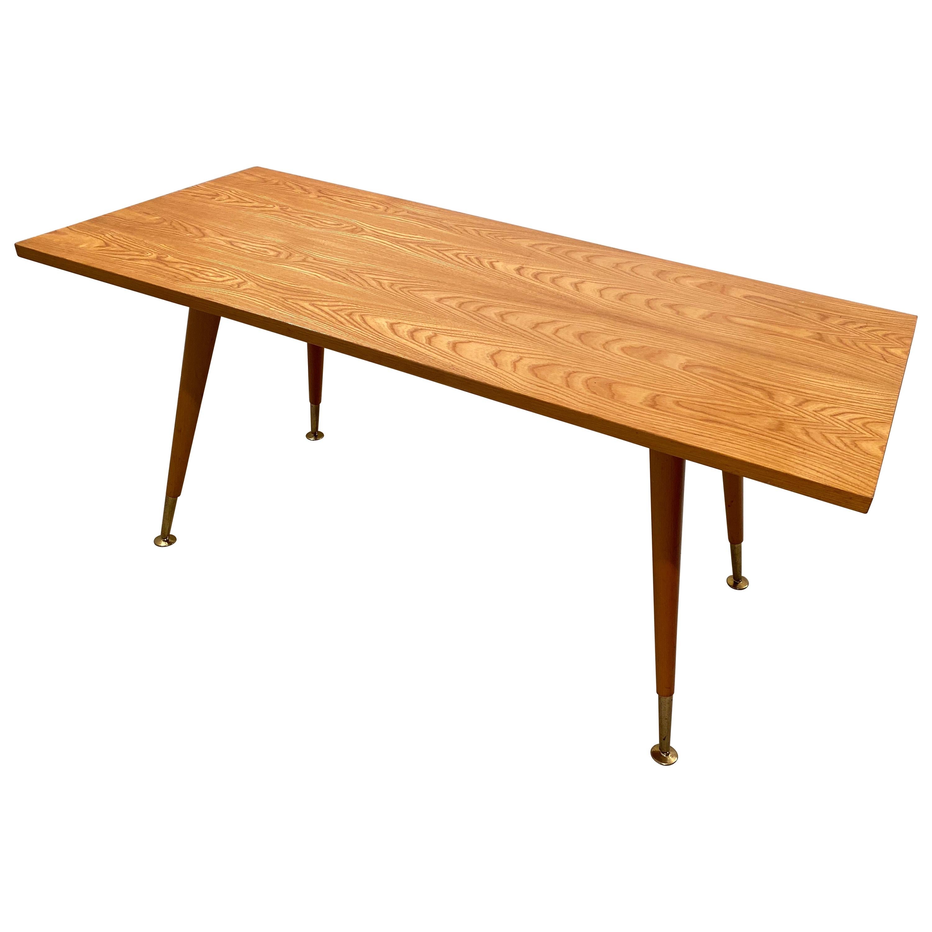 Beautiful Clean Maple Coffee or Side Table by Ilse Möbel, Germany, circa 1950 For Sale
