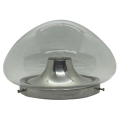 Beautiful clear Glass and Aluminum Doria Leuchten Flush Mount