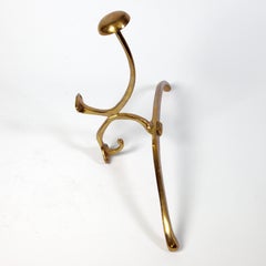 Beautiful Coat and Hat Hanger with a Hook in Brass