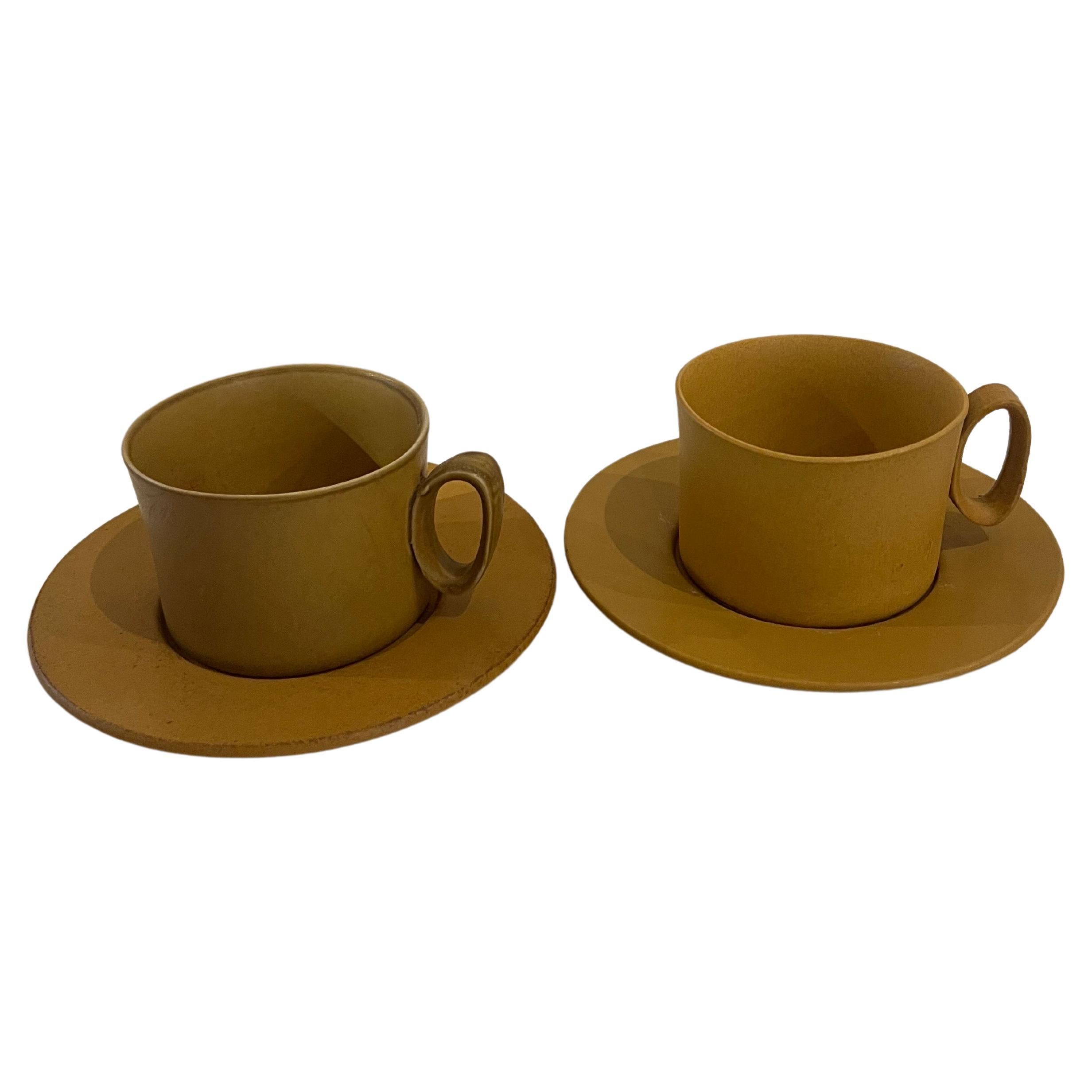 20th Century Beautiful Coffee Set for 2 by Bennington Pottery American Mid Century