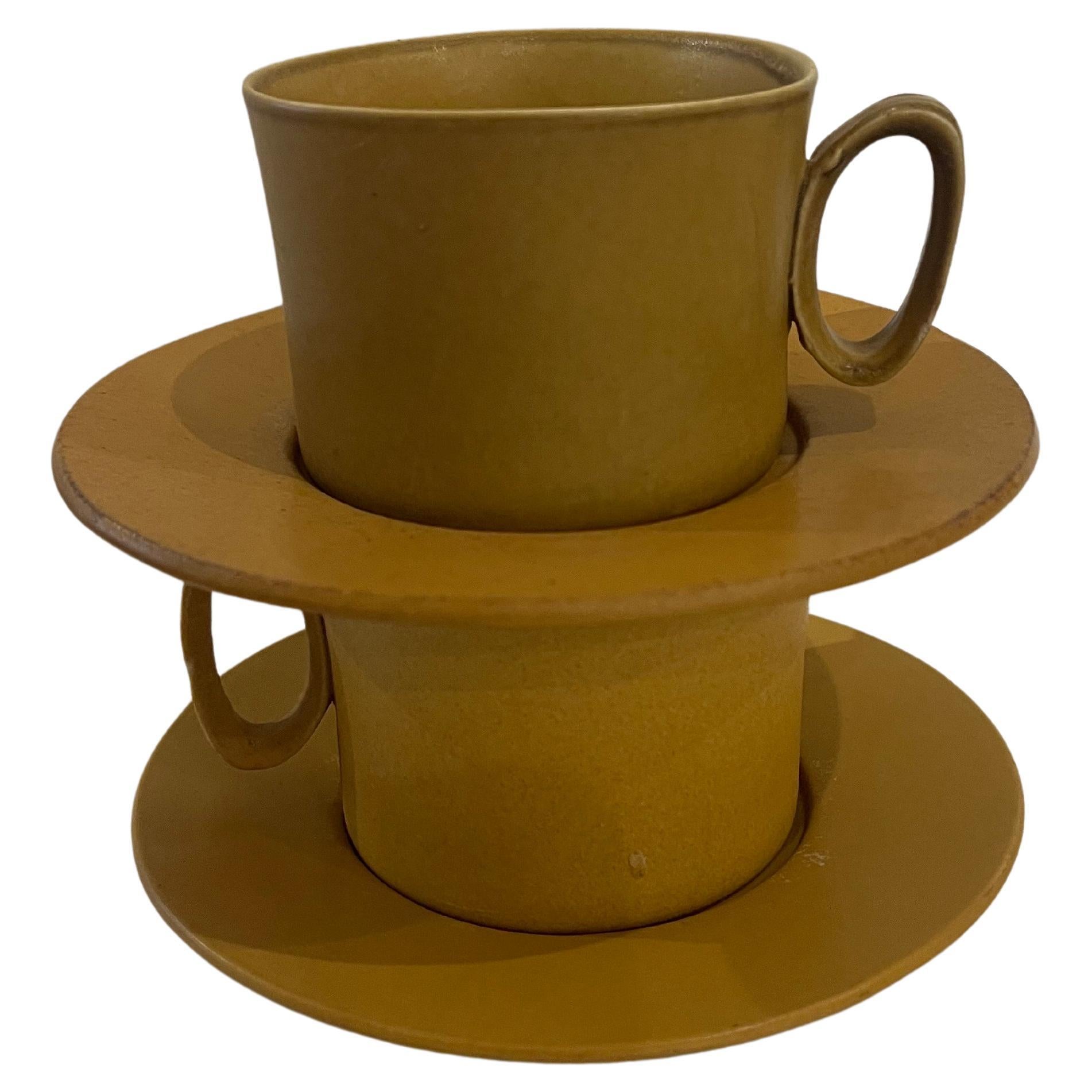 Beautiful Coffee Set for 2 by Bennington Pottery American Mid Century 1