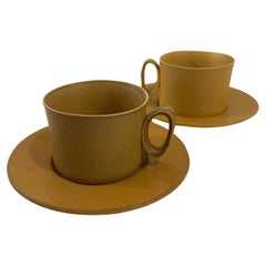 Vintage Beautiful Coffee Set for 2 by Bennington Pottery American Mid Century